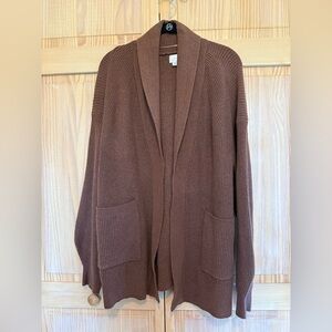 a new day Chocolate Brown Knit Cardigan